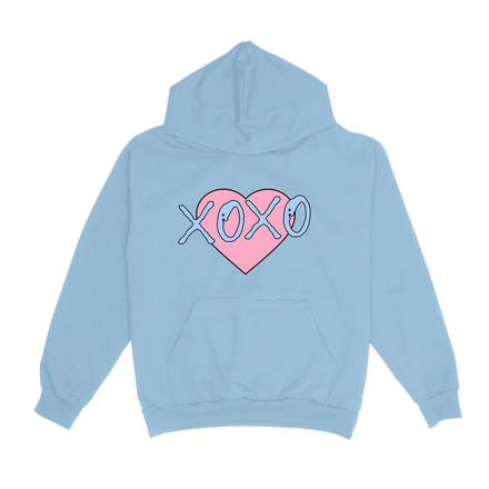 XOXO -Light Blue/Light Blue (Pink Heart)