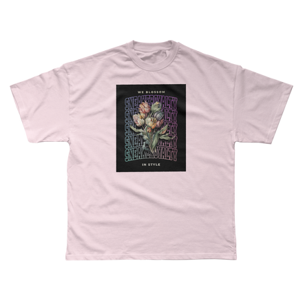 We Blossom In Style Tee - Pink