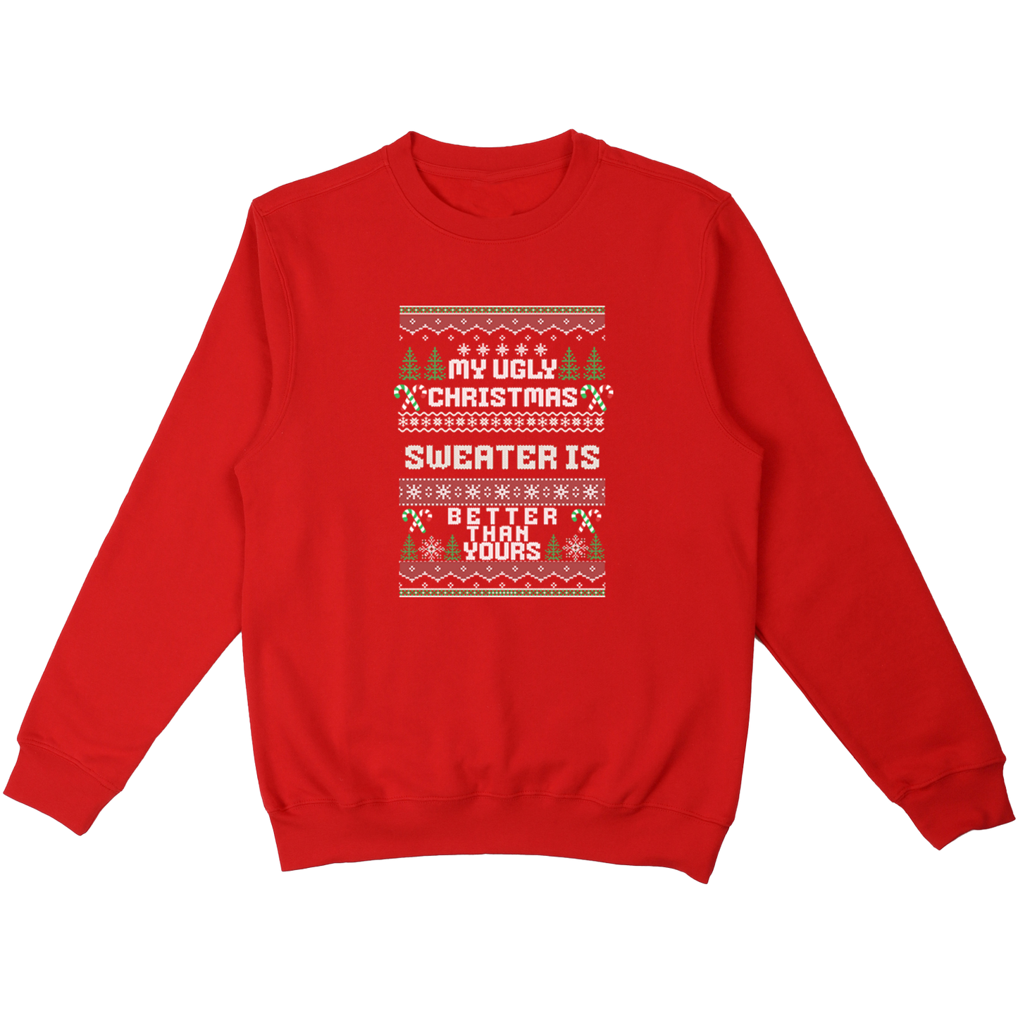 Ugly Christmas Sweatershirt  -Red